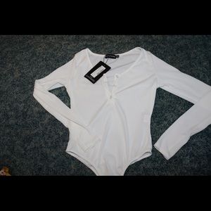 PrettyLittleThing White Bodysuit